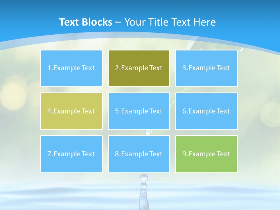 Water Drop PowerPoint Template