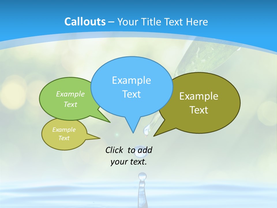 Water Drop PowerPoint Template