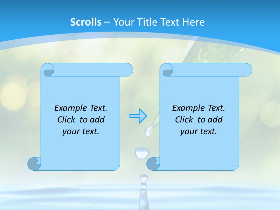 Water Drop PowerPoint Template