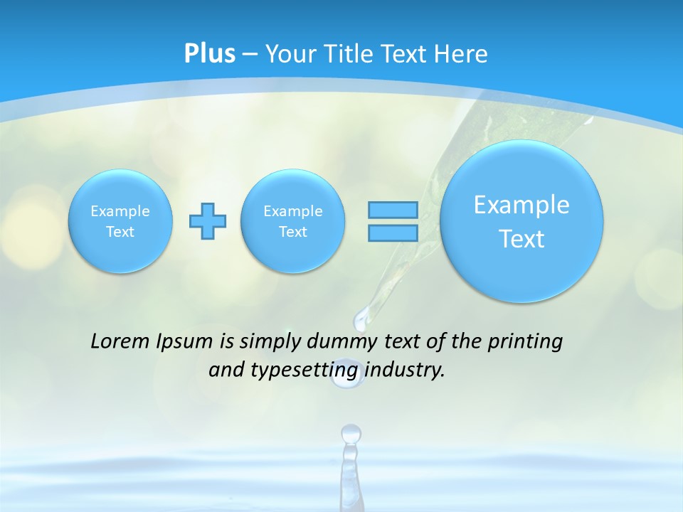 Water Drop PowerPoint Template