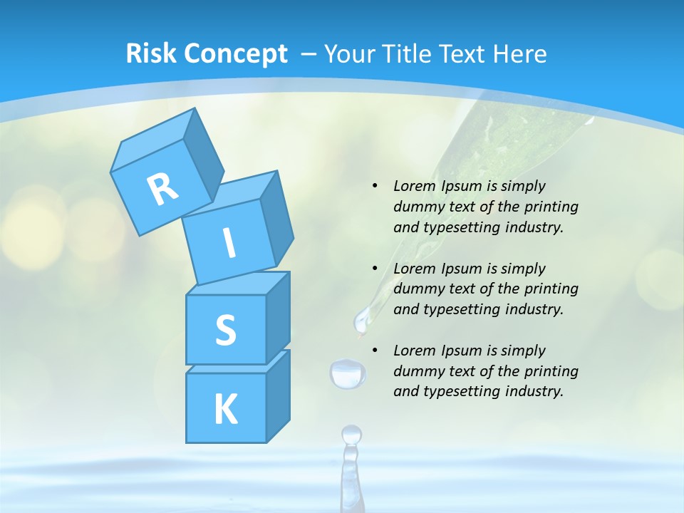 Water Drop PowerPoint Template