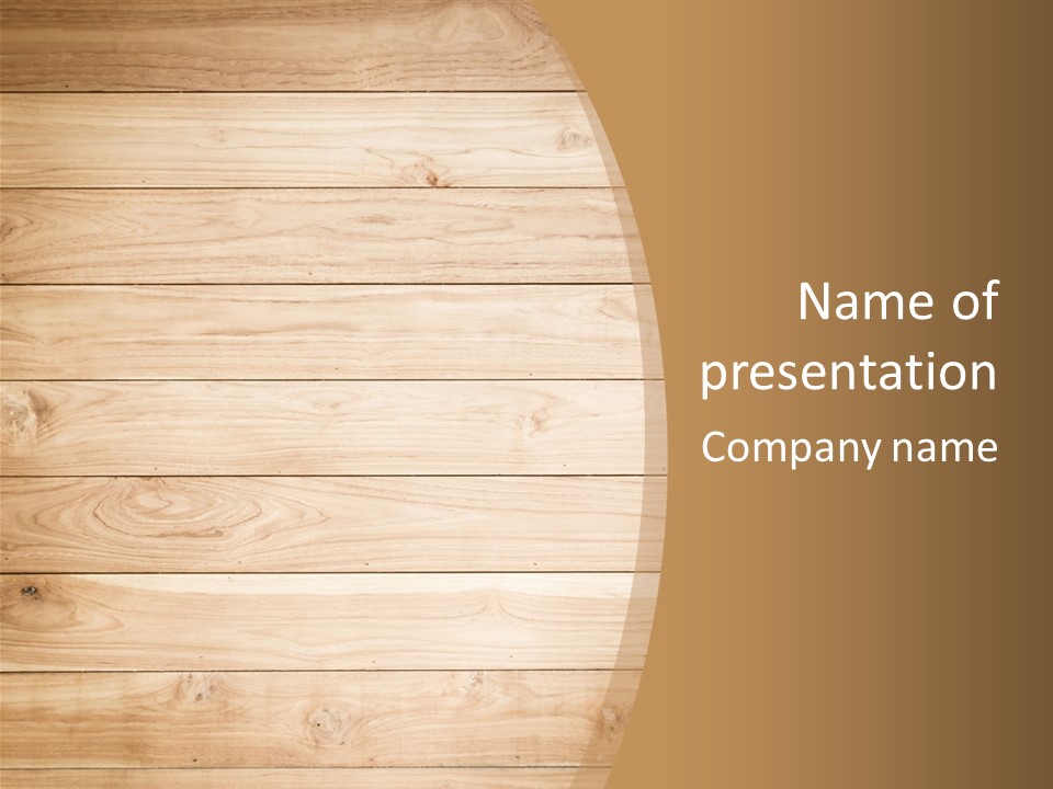 Wood Wall PowerPoint Template
