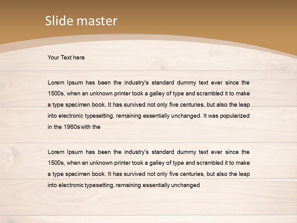 Wood Wall PowerPoint Template