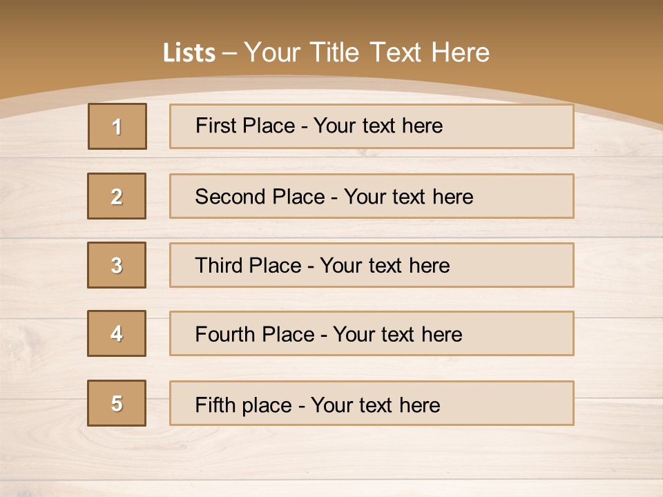 Wood Wall PowerPoint Template