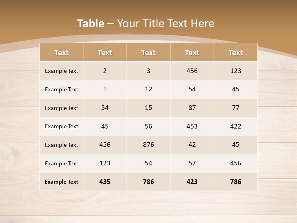 Wood Wall PowerPoint Template