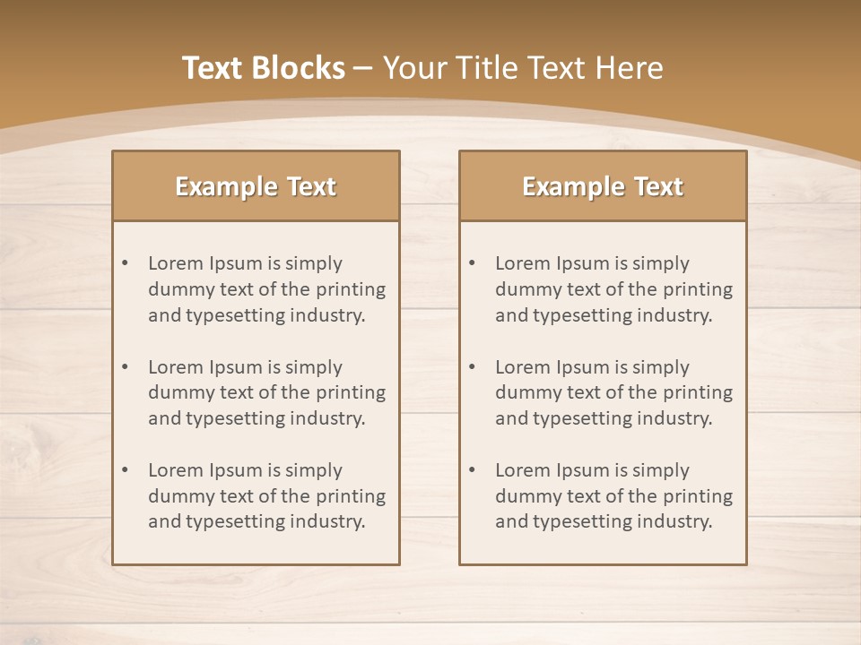 Wood Wall PowerPoint Template