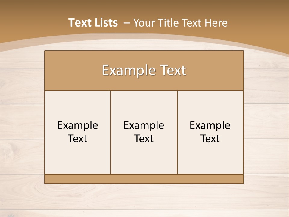 Wood Wall PowerPoint Template