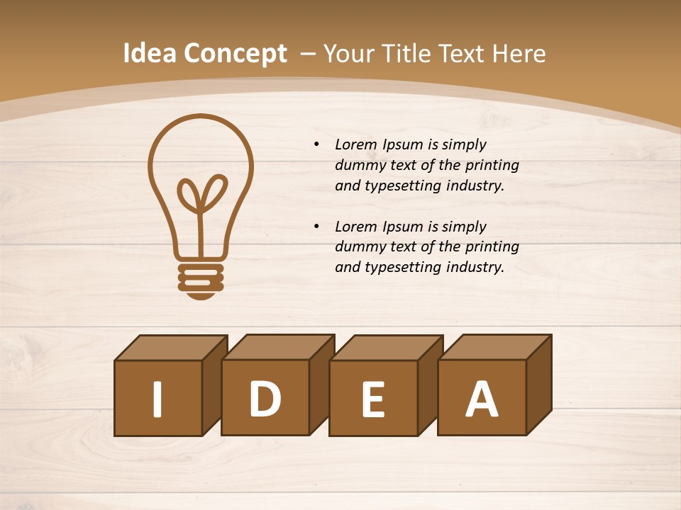 Wood Wall PowerPoint Template