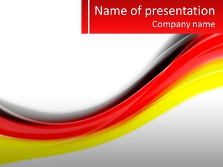 Colors Of The Flag Of Germany PowerPoint Template