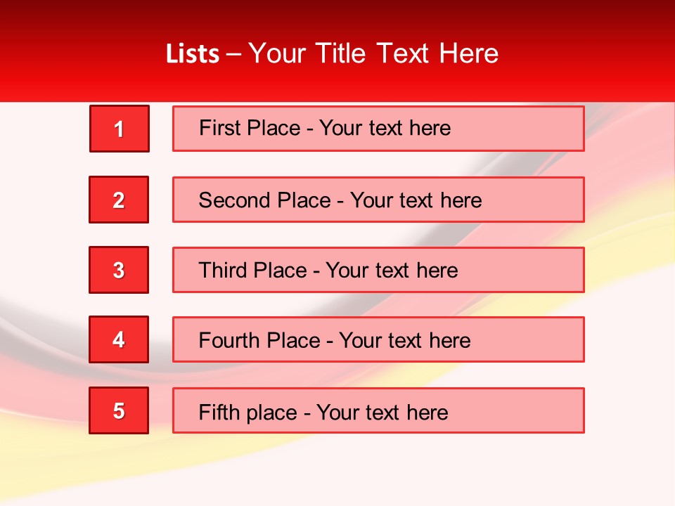 Colors Of The Flag Of Germany PowerPoint Template