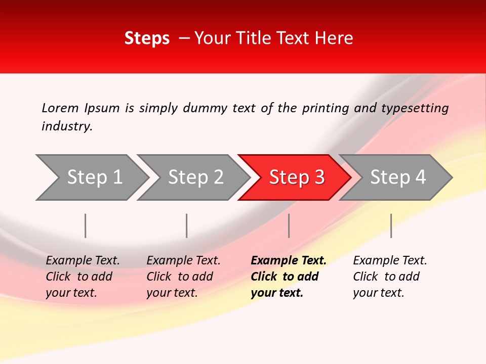 Colors Of The Flag Of Germany PowerPoint Template