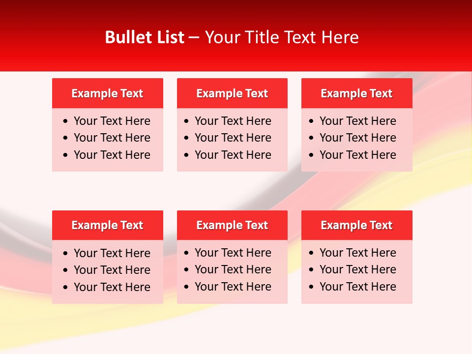 Colors Of The Flag Of Germany PowerPoint Template