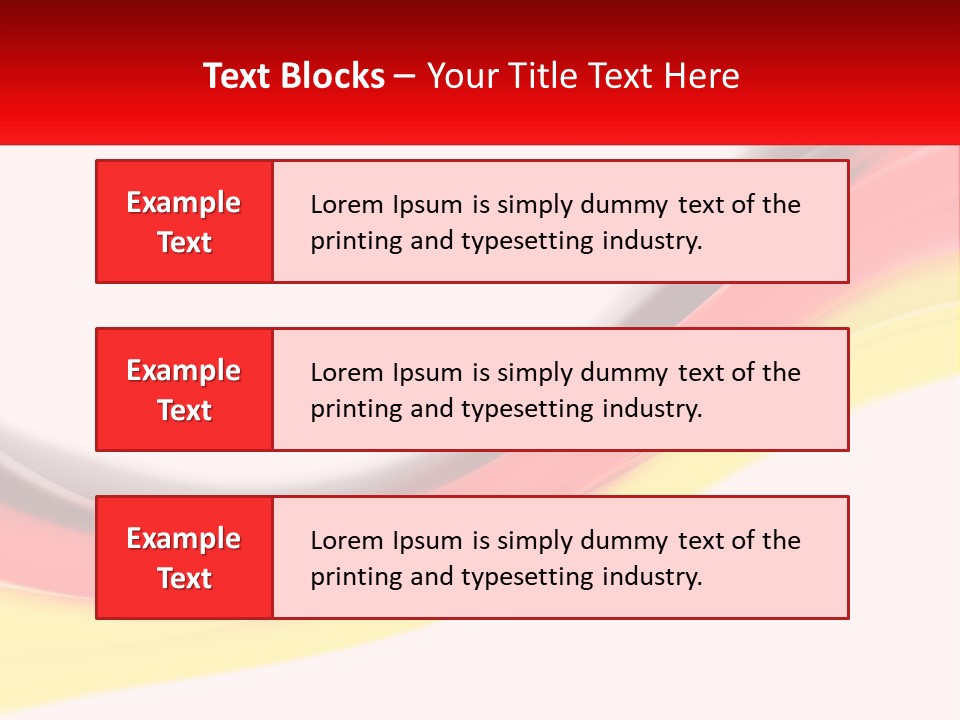 Colors Of The Flag Of Germany PowerPoint Template