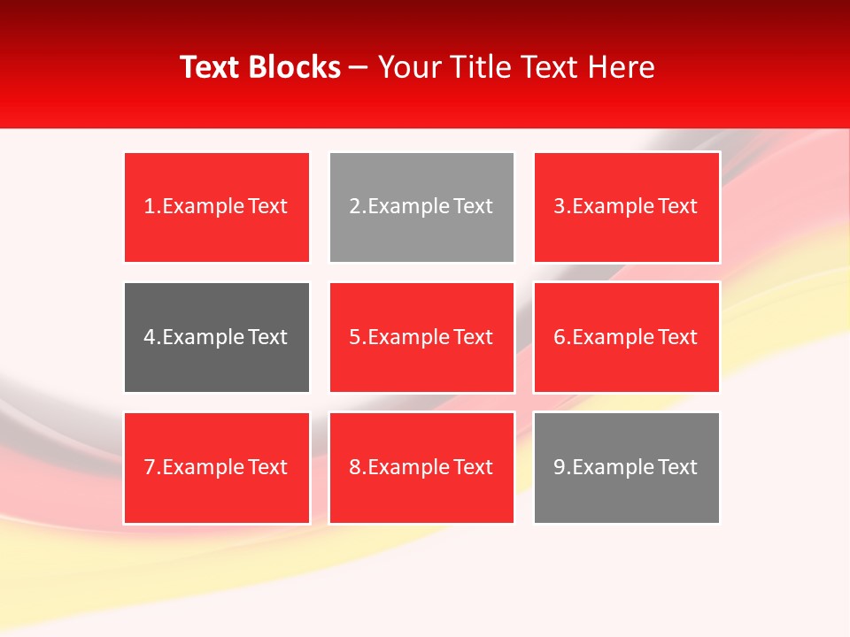 Colors Of The Flag Of Germany PowerPoint Template