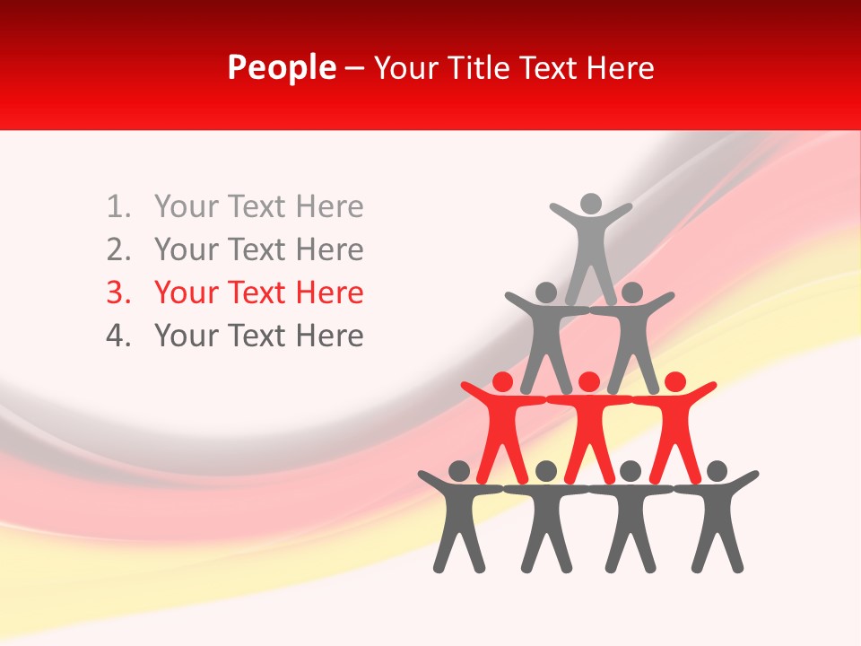 Colors Of The Flag Of Germany PowerPoint Template