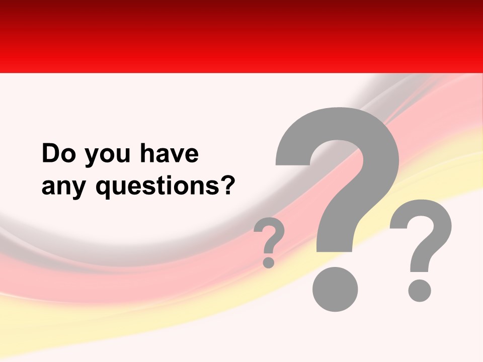 Colors Of The Flag Of Germany PowerPoint Template