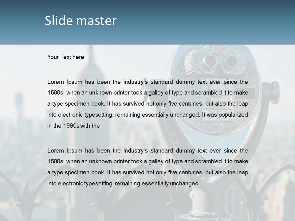 Observation Deck Ny PowerPoint Template