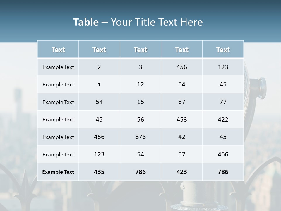Observation Deck Ny PowerPoint Template