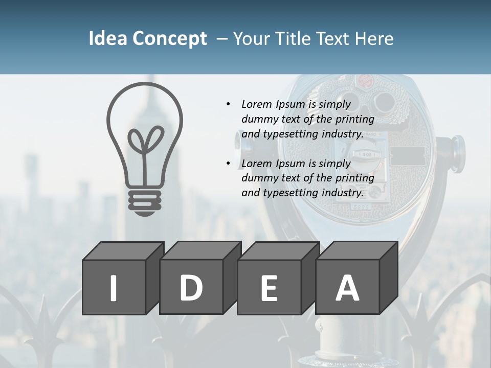 Observation Deck Ny PowerPoint Template