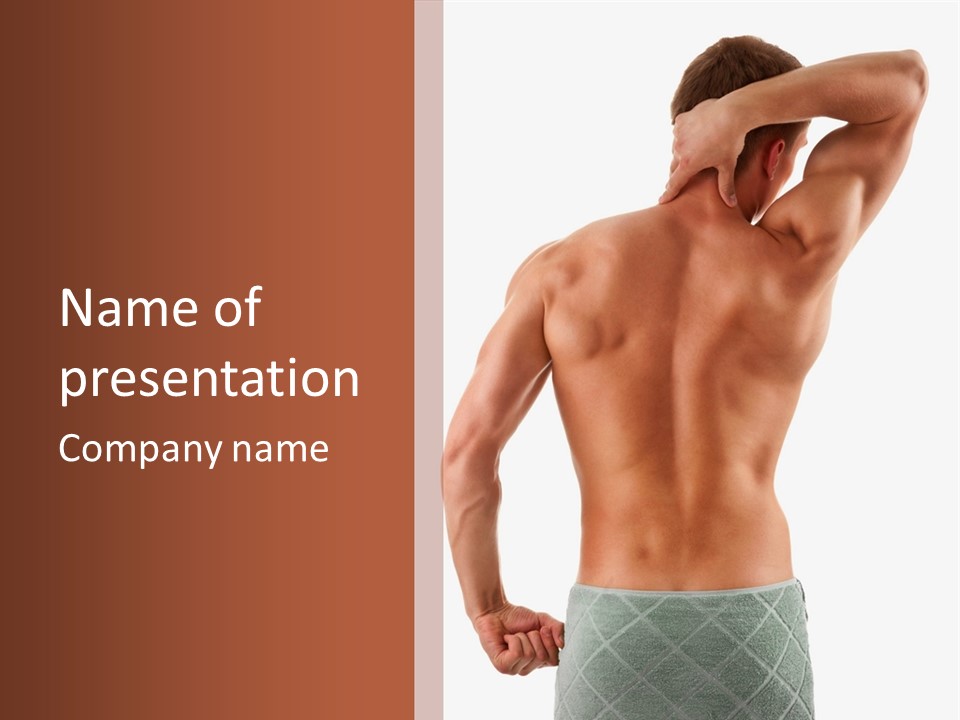 Male Back PowerPoint Template