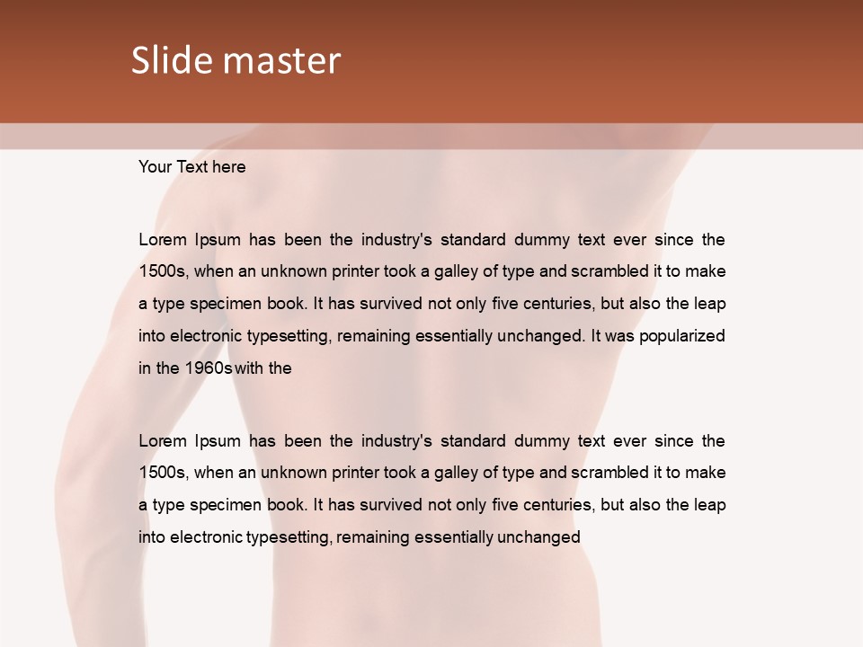 Male Back PowerPoint Template