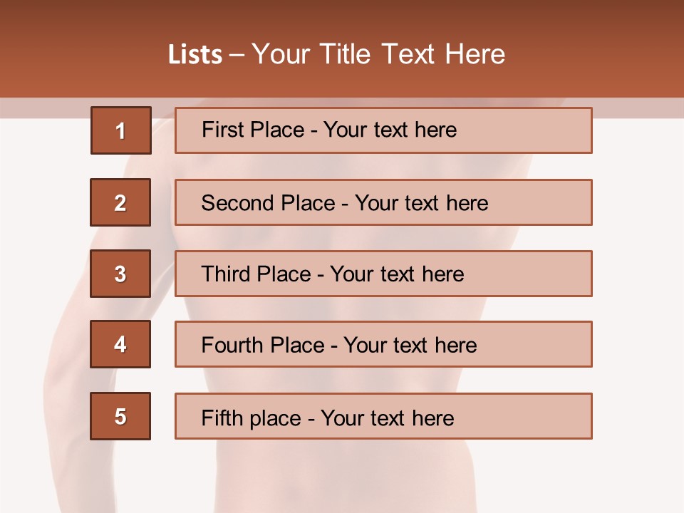 Male Back PowerPoint Template