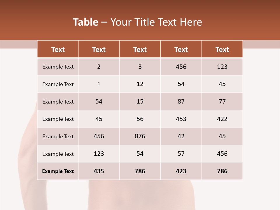 Male Back PowerPoint Template