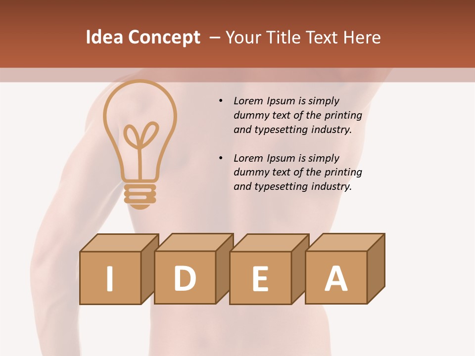 Male Back PowerPoint Template