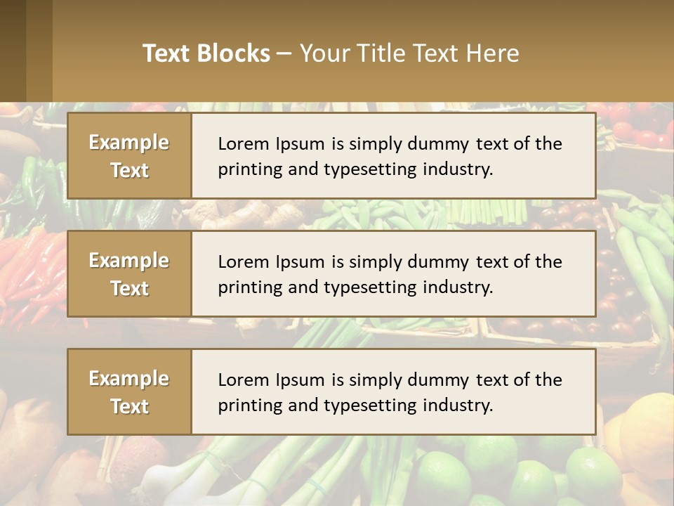 Vegetables. Healthy Eating PowerPoint Template