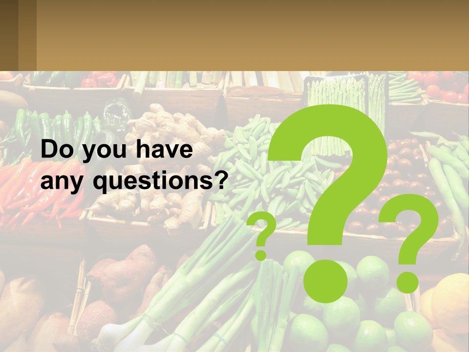 Vegetables. Healthy Eating PowerPoint Template