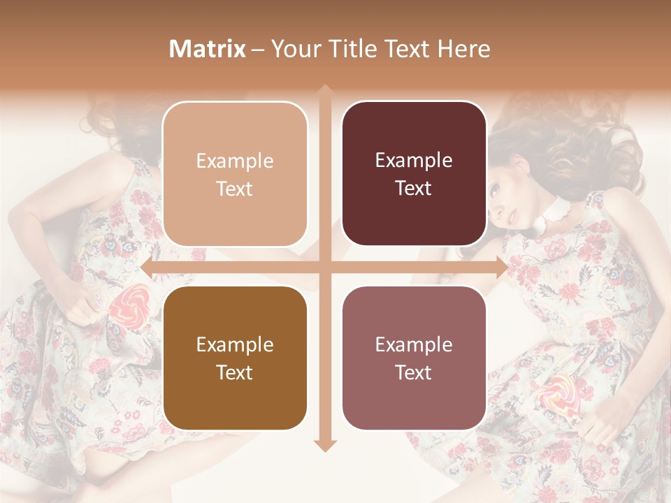 A Girl In A Dress PowerPoint Template