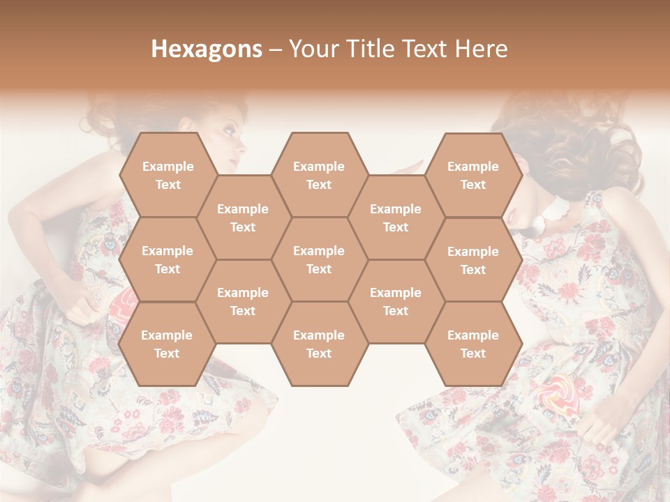 A Girl In A Dress PowerPoint Template