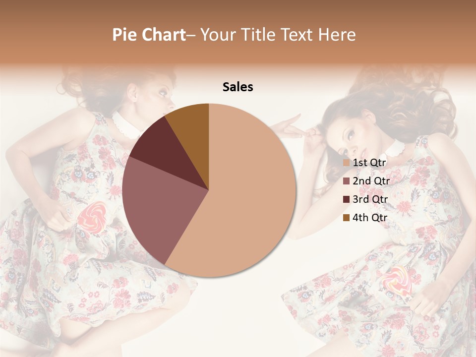 A Girl In A Dress PowerPoint Template