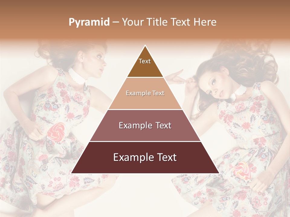 A Girl In A Dress PowerPoint Template