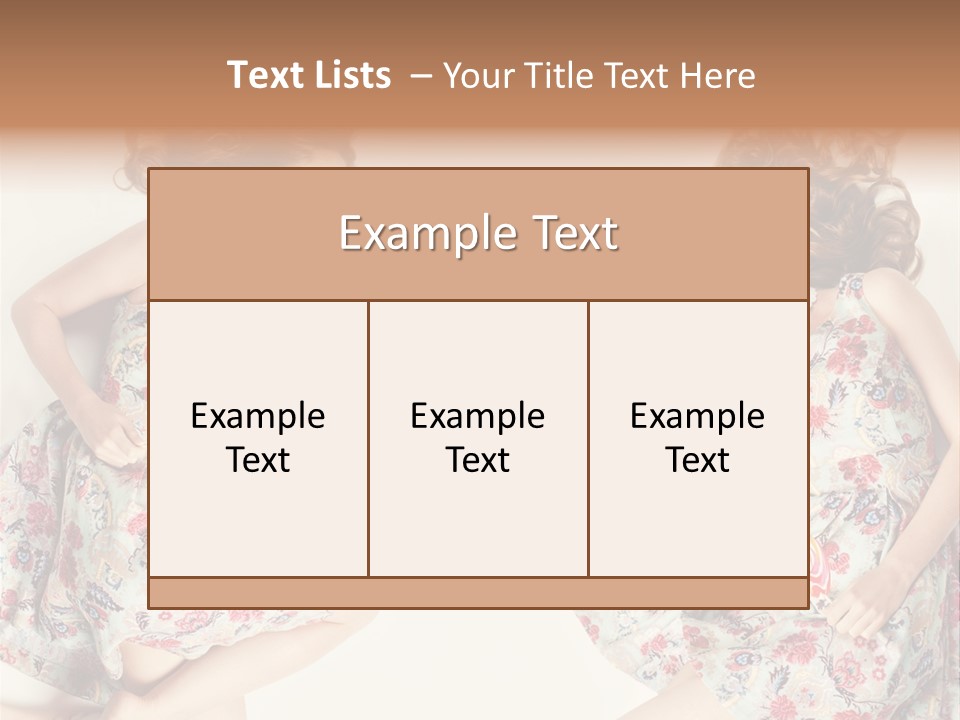 A Girl In A Dress PowerPoint Template