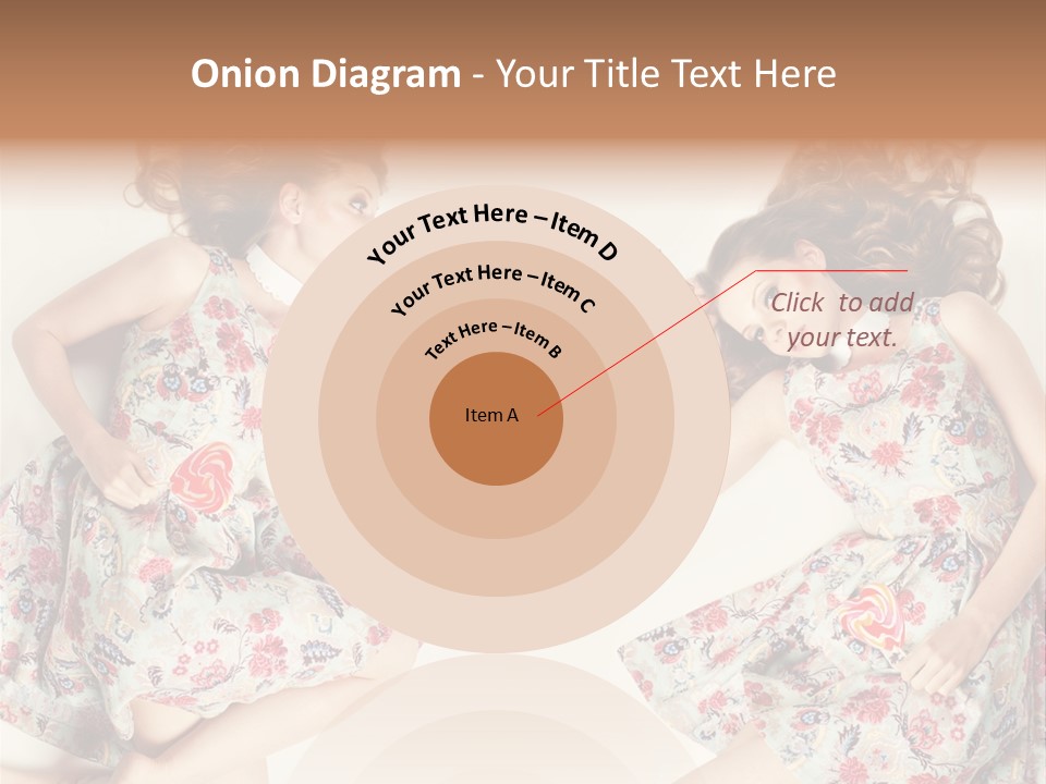 A Girl In A Dress PowerPoint Template