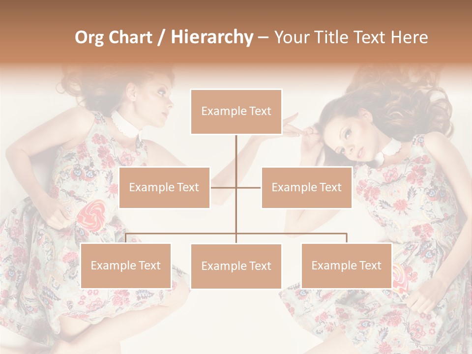 A Girl In A Dress PowerPoint Template