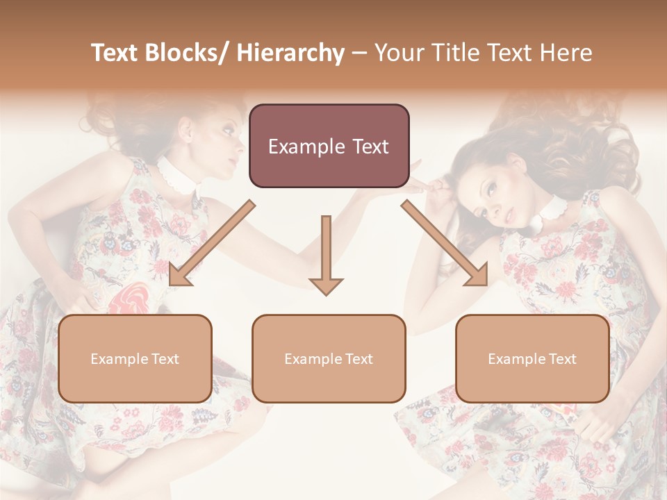 A Girl In A Dress PowerPoint Template