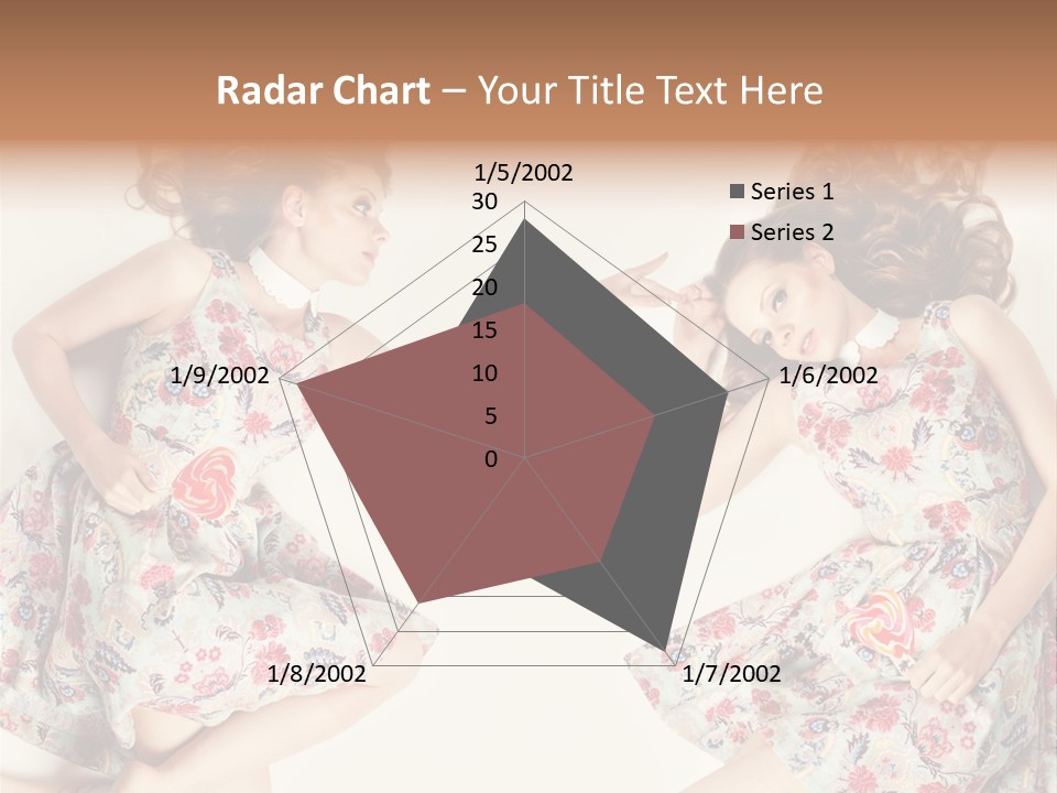 A Girl In A Dress PowerPoint Template