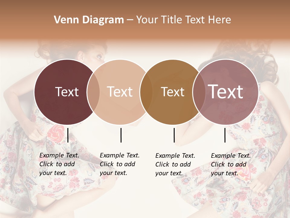 A Girl In A Dress PowerPoint Template