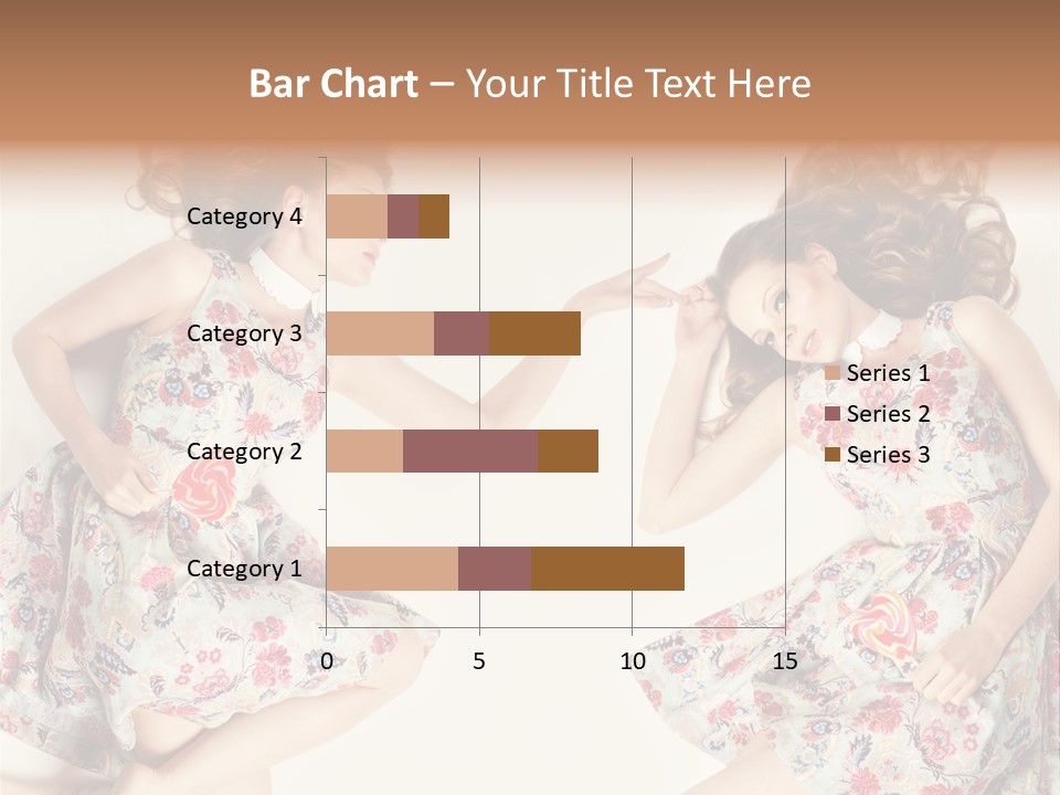 A Girl In A Dress PowerPoint Template