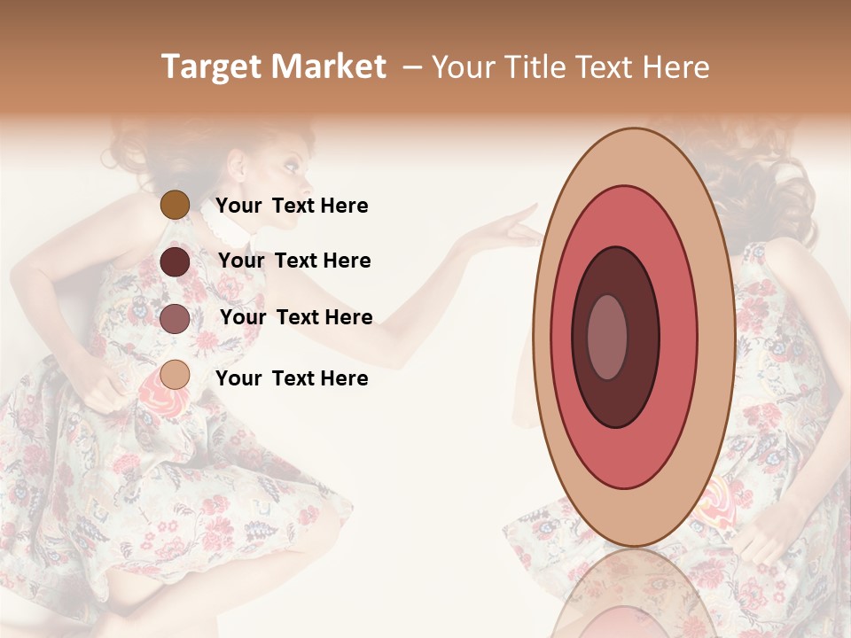 A Girl In A Dress PowerPoint Template