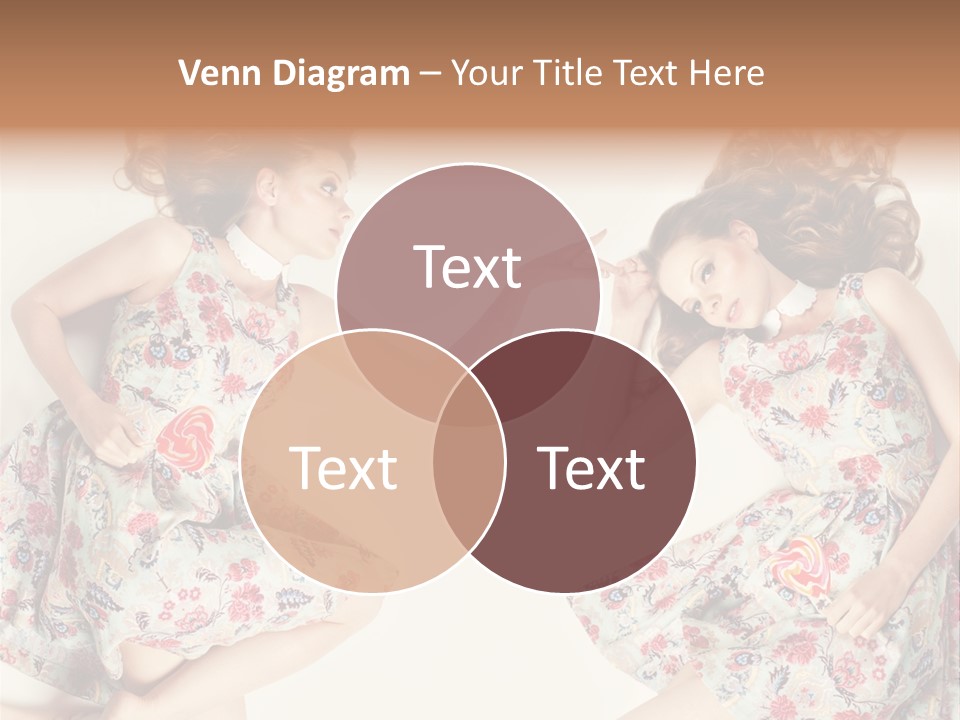 A Girl In A Dress PowerPoint Template