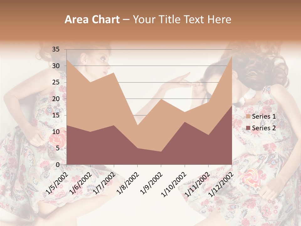 A Girl In A Dress PowerPoint Template