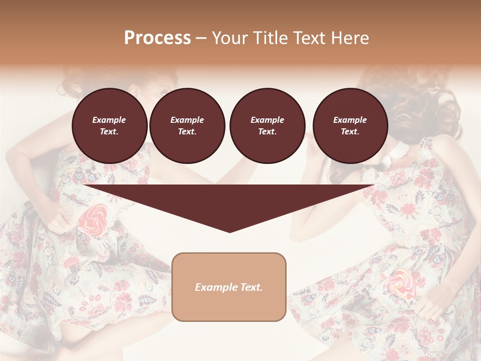 A Girl In A Dress PowerPoint Template