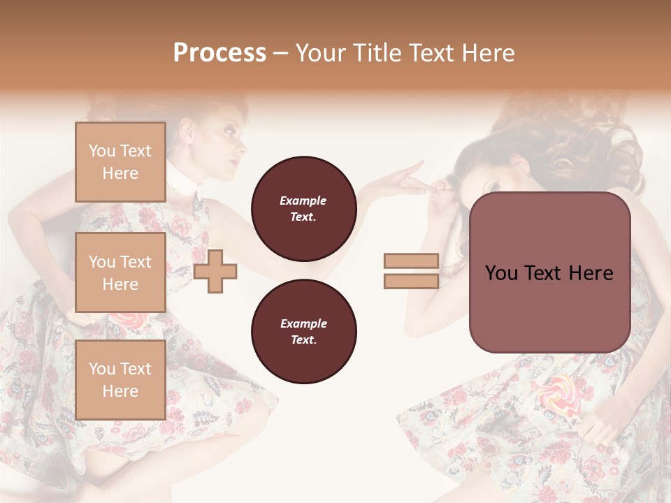 A Girl In A Dress PowerPoint Template