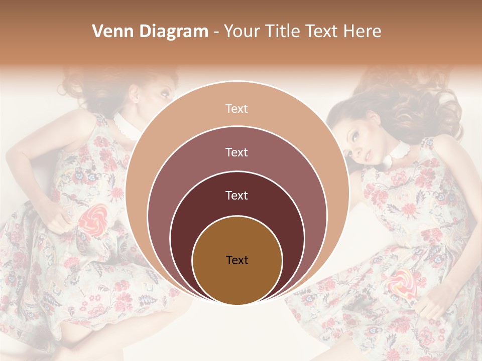 A Girl In A Dress PowerPoint Template