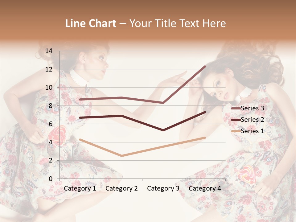 A Girl In A Dress PowerPoint Template