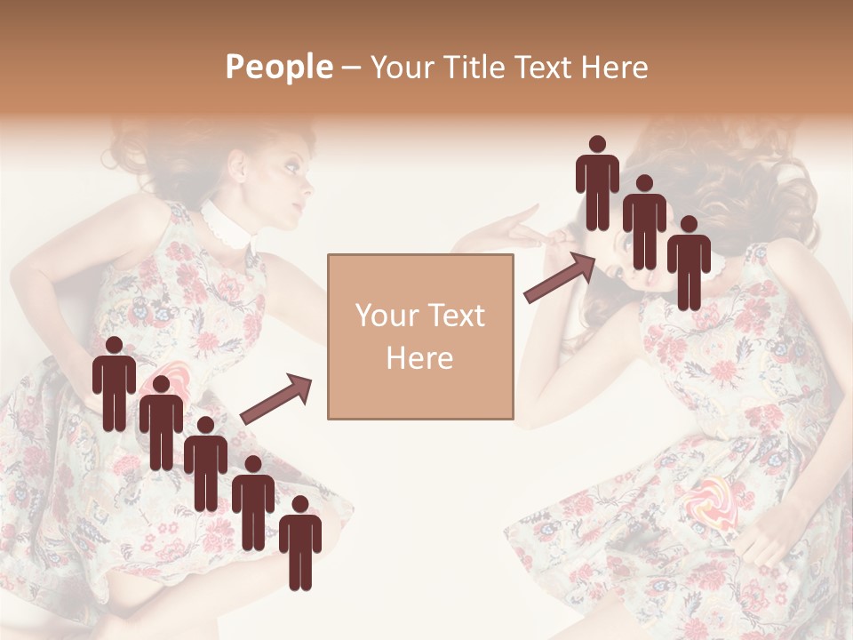 A Girl In A Dress PowerPoint Template