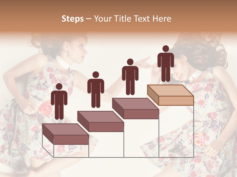 A Girl In A Dress PowerPoint Template